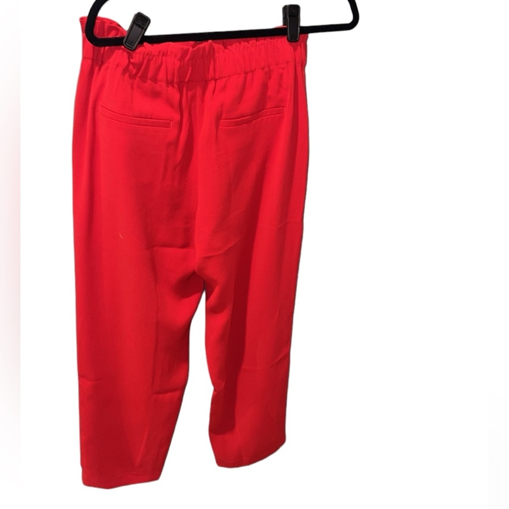 Loft, Size small, red pants. Tie belt waist‎ - Picture 3 of 4